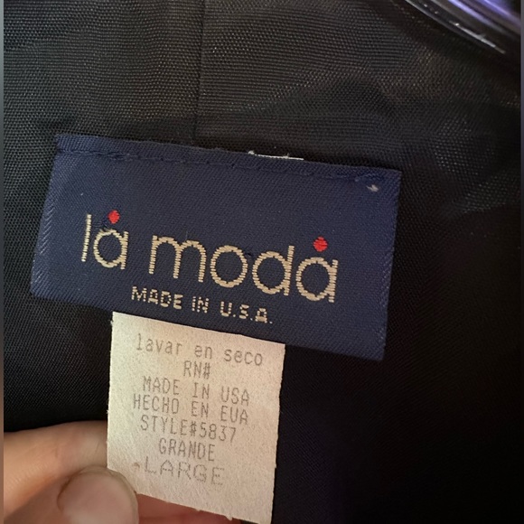 La Moda Y2K single button blazer in grey - Picture 2 of 3